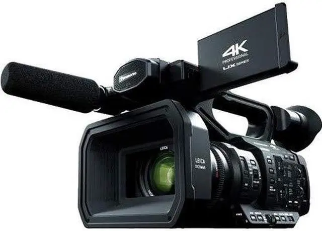 Alt view image 4 of 4 - Panasonic AG-UX180 4K Professional Camcorder (AG-UX180PJ8) With Tripod, Sony Headphones, Padded Case, LED Light, 64GB Card, Tripod, External 4K Monitor, Rode NTG1 Mic and Much More Film Maker Bundle