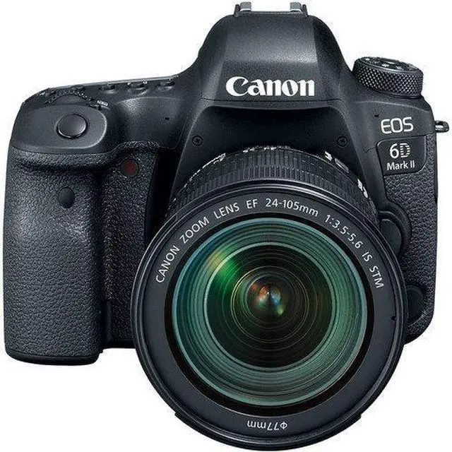 Alt view image 3 of 4 - Canon EOS 6D Mark II DSLR Camera with 24-105mm f/3.5-5.6 Lens (Intl Model) (1897C021) - Starter Bundle