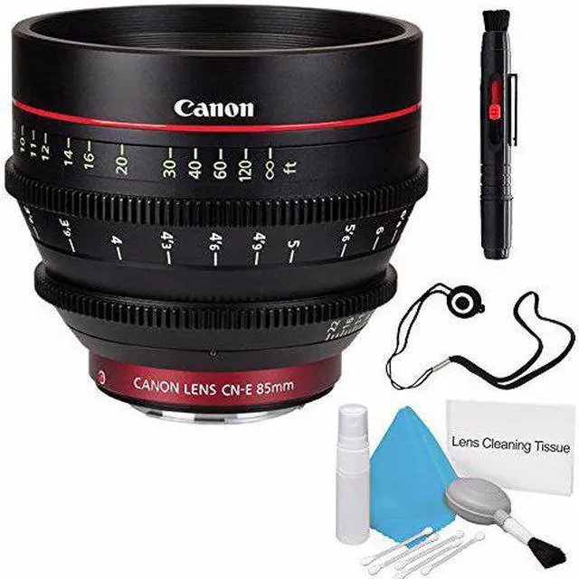 Alt view image 2 of 2 - Canon CN-E 85mm T1.3 L F Cine Lens (International Model) + Deluxe Cleaning Kit + Lens Cap Keeper