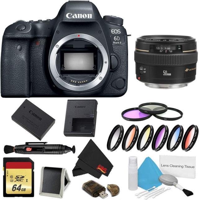 Canon EOS 6D Mark II DSLR Camera (Body Only) 9 Piece Filter