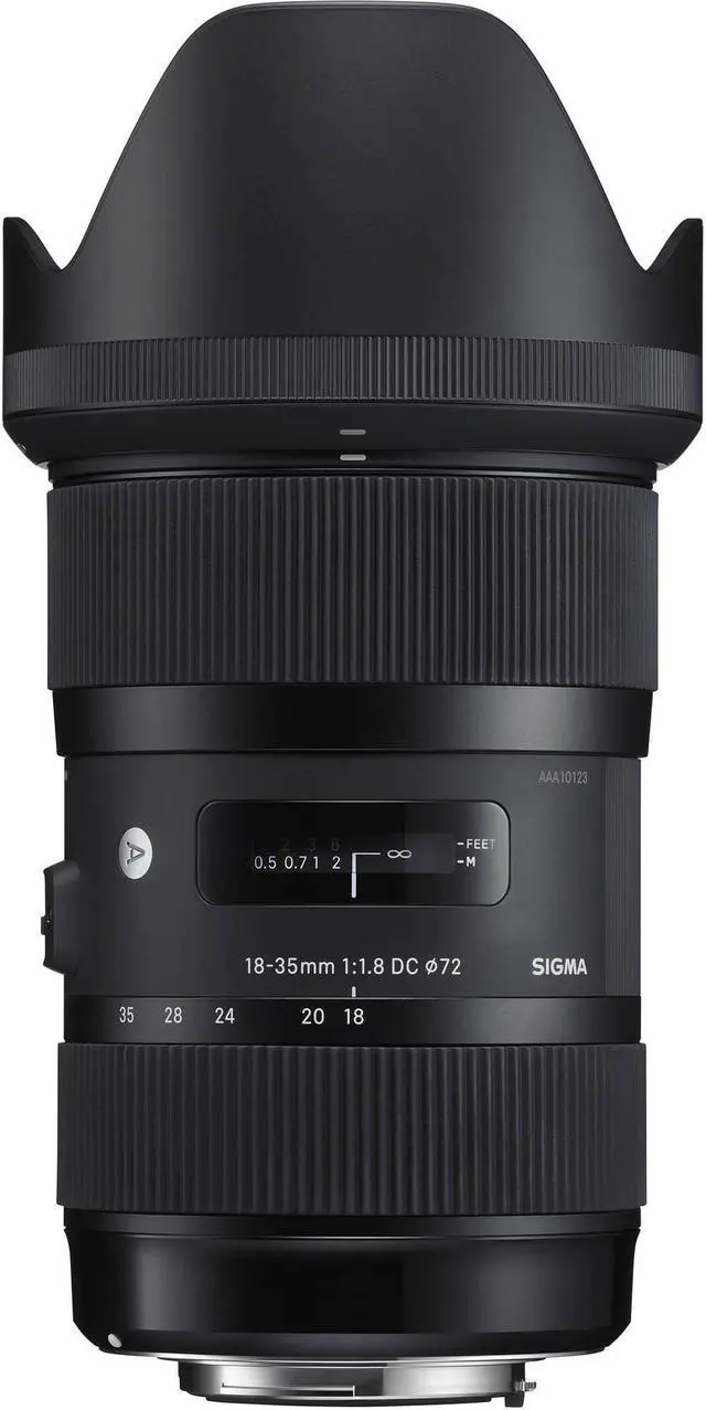 Alt view image 2 of 4 - Sigma 18-35mm f/1.8 DC HSM Art Lens for Nikon # 210-306 + 72mm 3 Piece Filter Kit + Lens Pen Cleaner + Deluxe Cleaning Kit + 72mm Wide Angle Lens + 272mm 2x Telephoto Lens + 72mm Close Up Kit Bundle