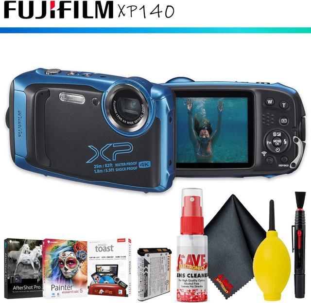 FUJIFILM FinePix XP140 Digital Camera (Sky Blue) + Editing