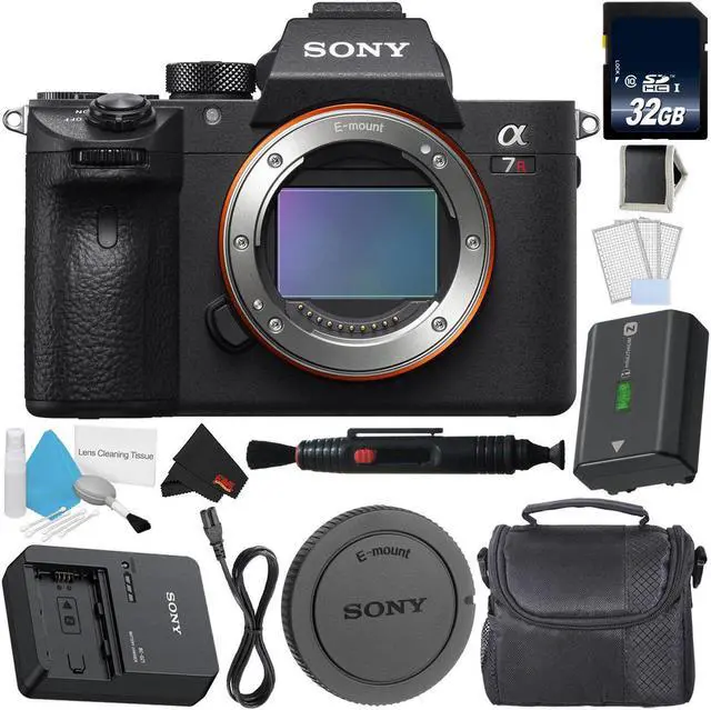 Main image of Sony Alpha a7R III 42.4MP Full Frame Mirrorless Interchangeable - Lens Digital Camera Body - Bundle with 32GB Memory Card (Intl Model)