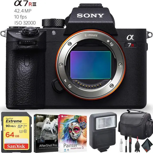 Main image of Sony Alpha a7R III Mirrorless Digital Camera (Body Only) Accessory Combo