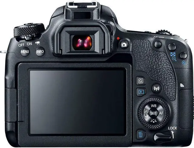 Alt view image 3 of 4 - Canon EOS 77D DSLR Camera & 18-55mm is STM Lens & 55-250mm is II Lens + UV FLD CPL Filter Kit + 4 PC Macro Kit + Wide Angle & Telephoto Lens + Case + Tripod + Card Reader - Intl Model