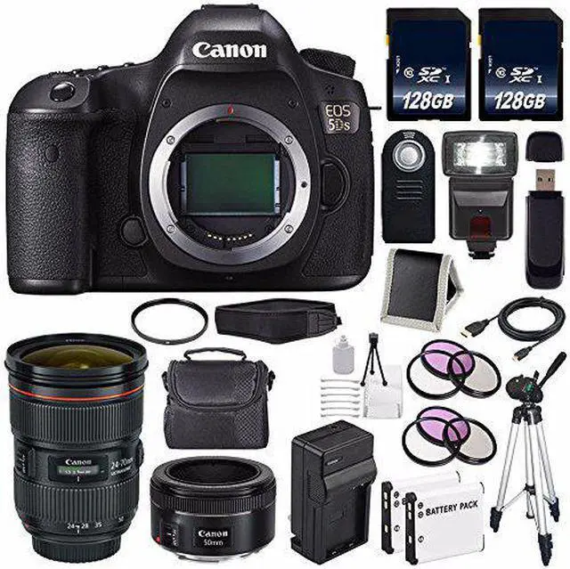 Alt view image 2 of 2 - Canon EOS 5DS DSLR Camera (International Model) (0581C002) + EF 24-70mm f/2.8L II USM Lens Bundle