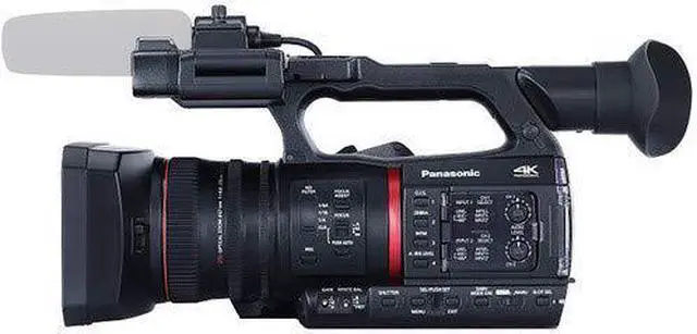 Alt view image 4 of 4 - Panasonic 4K Camcorder - Bundle Kit with 64GB Memory Card + 3 Pc Filter Kit + Carrying Case and More