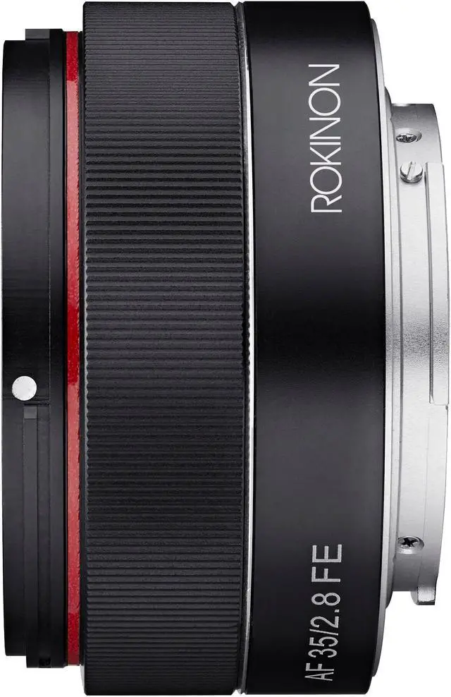 Alt view image 4 of 11 - Rokinon 35mm f/2.8 (IO35AF-E) Ultra Compact Wide Angle Lens for Sony E Mount, Black