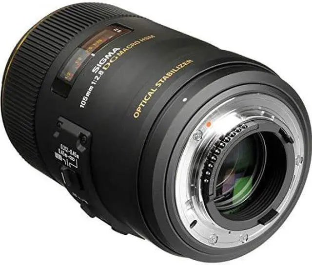 Alt view image 3 of 6 - Sigma 105mm f/2.8 EX DG OS HSM Macro Lens for Nikon AF Cameras (Intl Model) Deluxe Kit