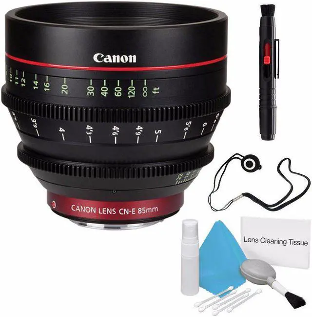 Main image of Canon CN-E 85mm T1.3 L F Cine Lens (International Model) + Deluxe Cleaning Kit + Lens Cap Keeper