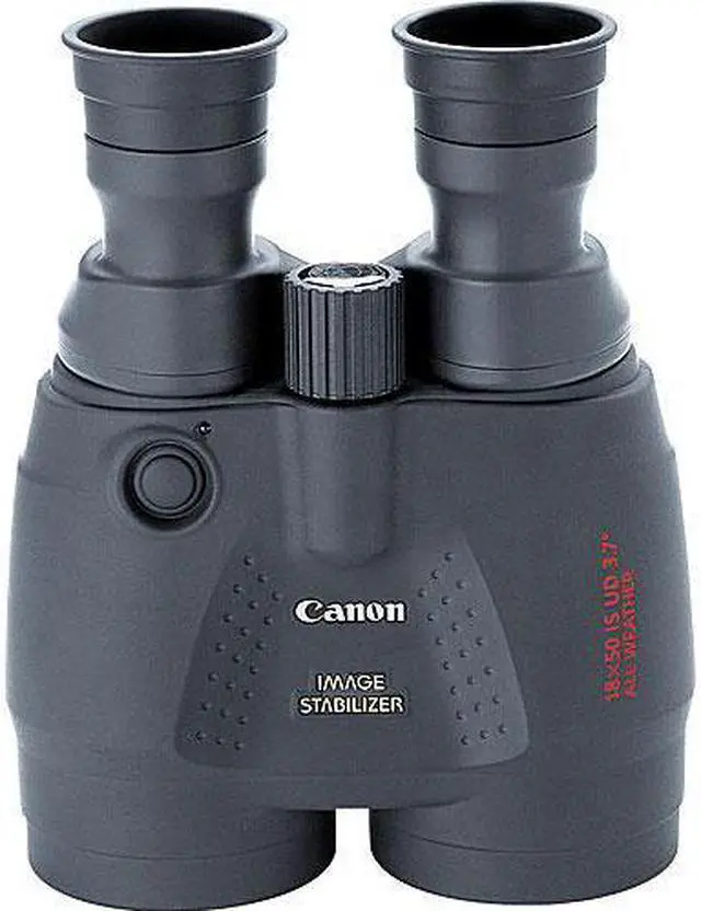 Alt view image 3 of 5 - Canon 18x50 Image Stabilization All-Weather Binoculars - Bundle with Tulip Lens Hoods, Tripod + More