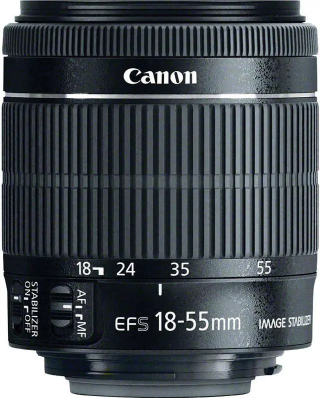 Alt view image 2 of 4 - 6Ave Canon EF-S 18-55mm f/3.5-5.6 is STM Lens 8114B002 + 58mm 3 Piece Filter Kit + SD Card USB Reader + 32GB SDHC Class