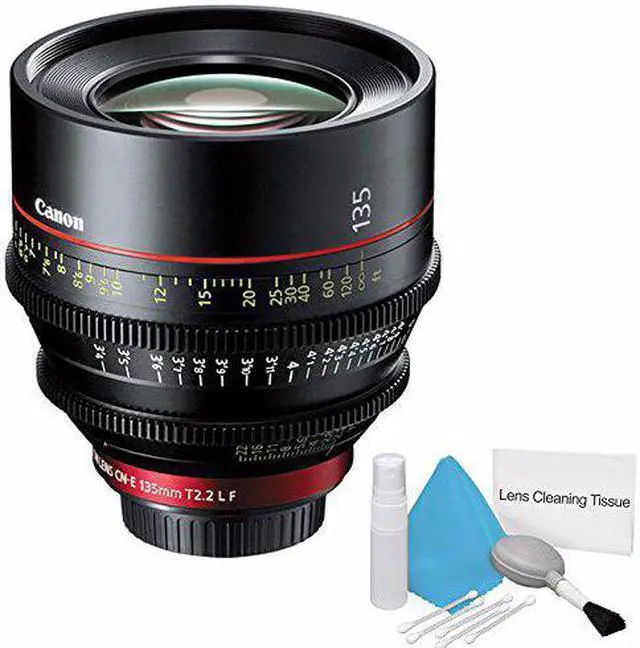 Alt view image 2 of 2 - Canon CN-E 135mm T2.2 L F Cinema Prime Lens (EF Mount) (International Model ) + Deluxe Cleaning Kit 6AVE Bundle 1
