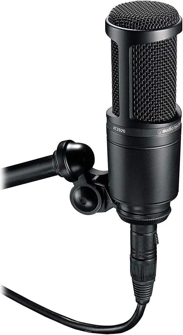 Alt view image 10 of 20 - Audio Technica AT-2020 Cardioid Condenser Microphone