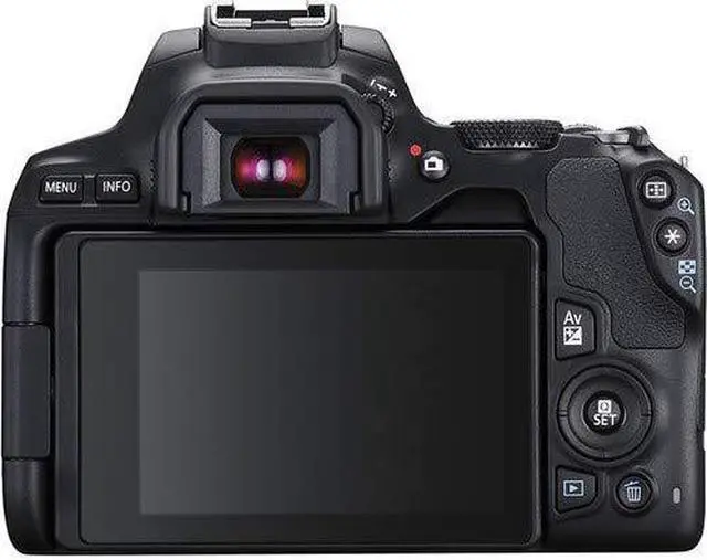 Alt view image 4 of 4 - Canon EOS Rebel SL3 DSLR Camera with 18-55mm Lens (Black) Bundle with 2x32GB Memory Card + Battery for CanonLPE17 + LCD Screen Protectors + Wide Angle Lens + 2x Telephoto Lens and MORE