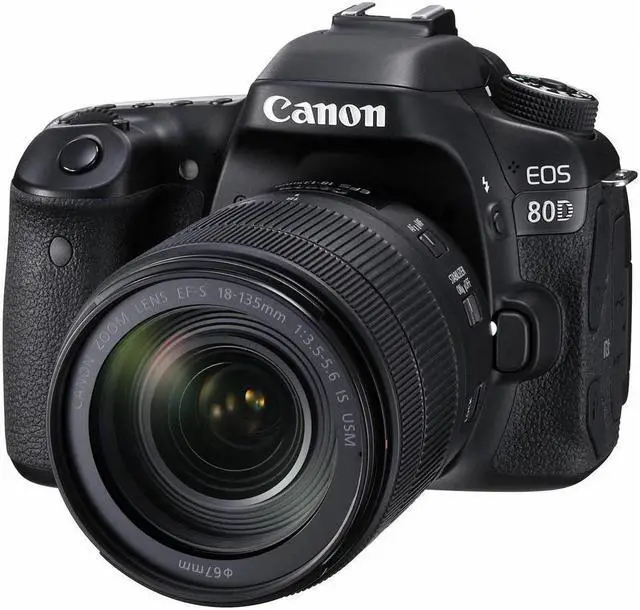 Alt view image 2 of 4 - Canon EOS 80D DSLR Camera with 18-135mm Lens (1263C006) - Starter Bundle