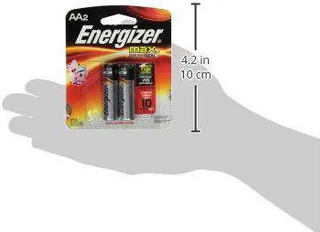 Alt view image 3 of 4 - Energizer AA Size Alkaline General Purpose Battery, AA - Alkaline - 1.5 V DC - 2 / Pack