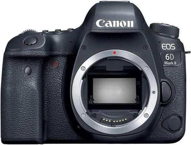 Alt view image 2 of 4 - Canon EOS 6D Mark II DSLR Camera (Body Only) + Professional Battery Grip + Condenser Microphone + Extra Battery + Case + Wrist Strap + Tripod + Card Reader - Intl Model