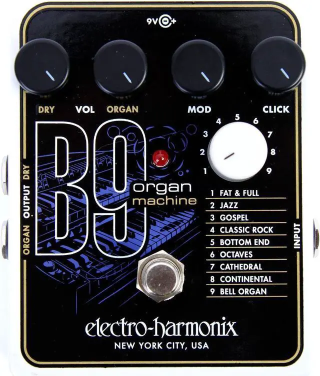 Alt view image 7 of 15 - Electro-Harmonix B9 Organ Machine Guitar Effect Pedal