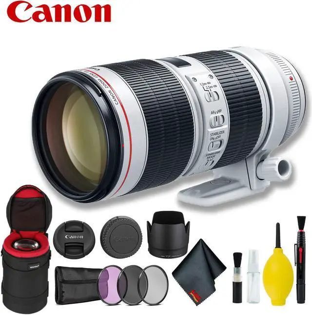 Main image of Canon EF 70-200mm f/2.8L IS III USM Lens (Intl Model) w/ Filter Kit + Lens Case Bundle