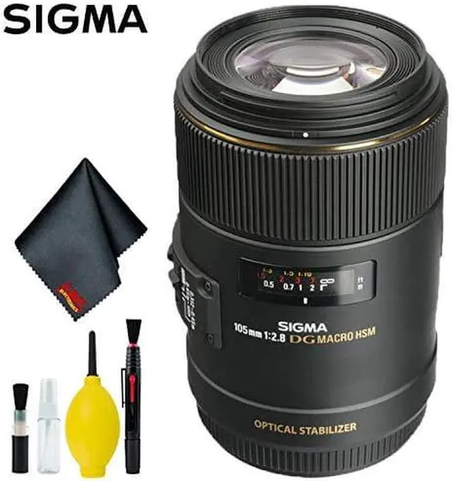Alt view image 4 of 6 - Sigma 105mm f/2.8 EX DG OS HSM Macro Lens for Canon EOS Cameras (Intl Model) Standard Kit