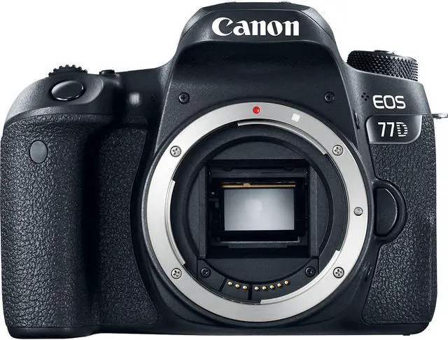 Alt view image 3 of 8 - Canon EOS 77D DSLR Camera (Body Only) 24.2 MP CMOS - Standard Bundle - (Intl Model)