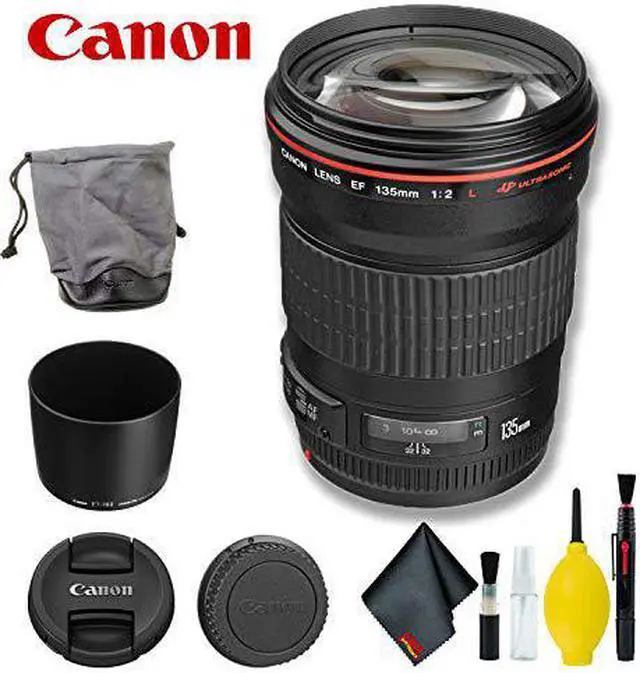 Alt view image 4 of 4 - Canon EF 135mm f/2L USM Lens (International Model) Basic Bundle