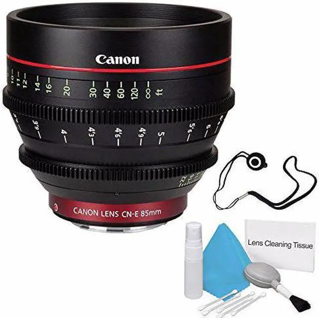 Alt view image 2 of 2 - Canon CN-E 85mm T1.3 L F Cine Lens (International Model ) + Deluxe Cleaning Kit + Lens Cap Keeper 6AVE Bundle 2