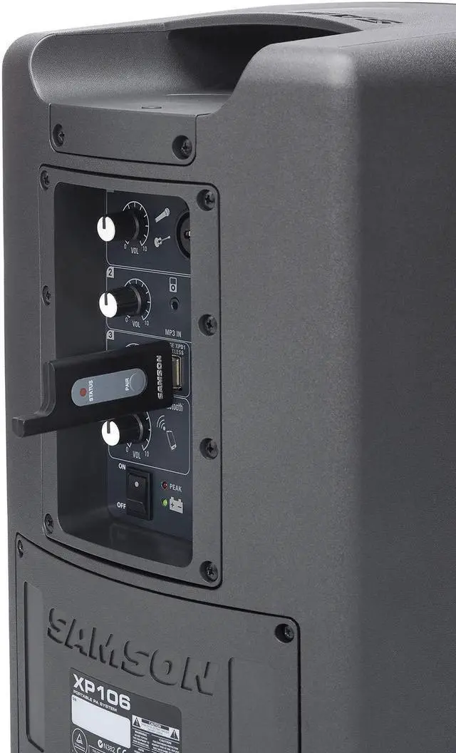 Alt view image 16 of 20 - Samson Expedition XP106w Rechargeable Wireless Portable PA System with Bluetooth