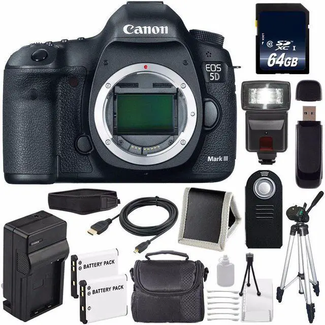 Main image of Canon EOD 5D III Digital Camera International Model + 64GB SDXC Class 10 Memory Card Bundle
