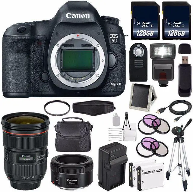 Main image of Canon EOD 5D III Digital Camera International Model + EF 24-70mm f/2.8L II USM Lens Bundle
