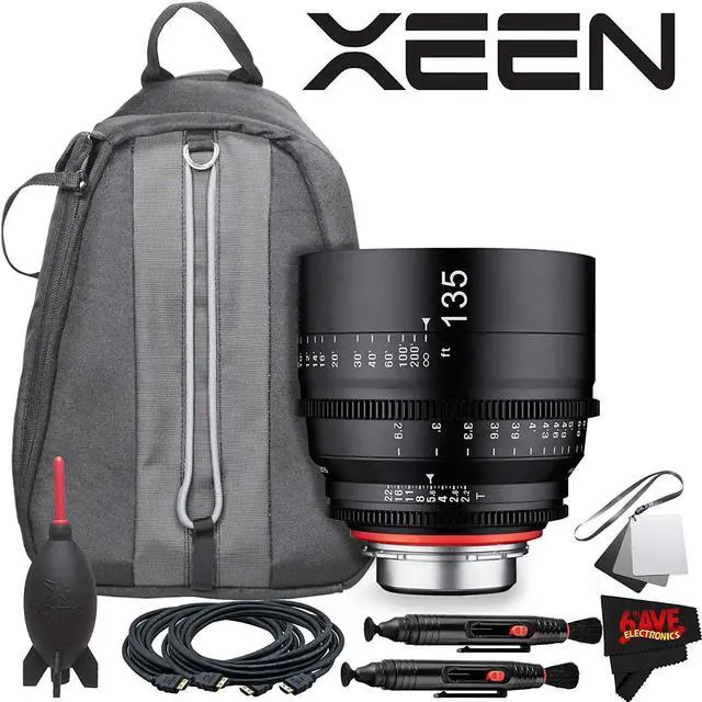 Main image of Rokinon Xeen 135mm T2.2 Lens with PL Mount With Professional Lens Backpack and Accessories