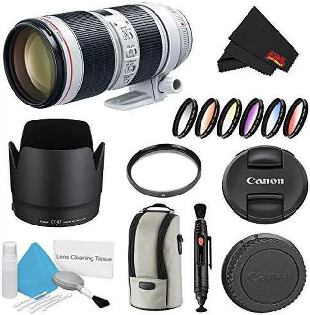 Alt view image 4 of 4 - Canon EF 70-200mm f/2.8L is III USM Lens Bundle w/UV Filter and Color Multicoated 6 Piece Filter Kit (International Model)