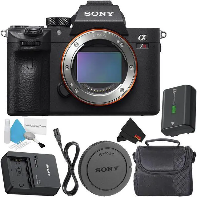 Main image of Sony Alpha a7R III 42.4MP Full Frame Mirrorless Interchangeable - Lens Digital Camera Body - Bundle with Carrying Case (Intl Model)