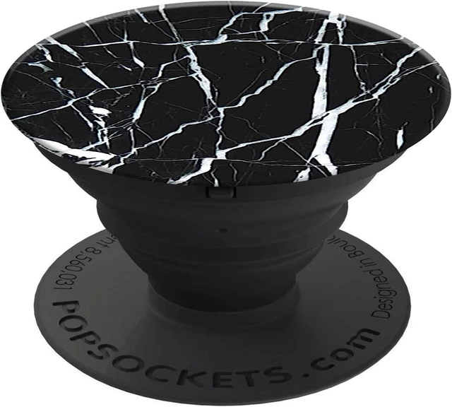 Alt view image 3 of 7 - Popsocket Phone Grip & Stand - Black Marble - Accessory by PopSockets (101251)