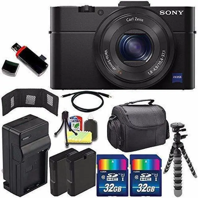 Main image of Sony Cyber-shot DSC-RX100M2 Digital Camera + Extra battery + Charger + 32GB Bundle 6 - International Version (No Warranty)