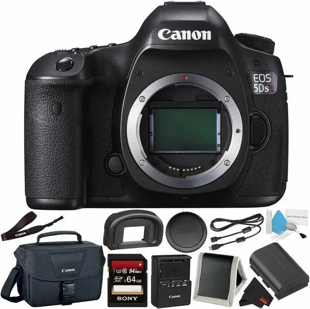Main image of Canon EOS 5DS R Digital SLR Camera 0582C002 (Body Only) - Camera Bundle with 32GB Memory Card + More