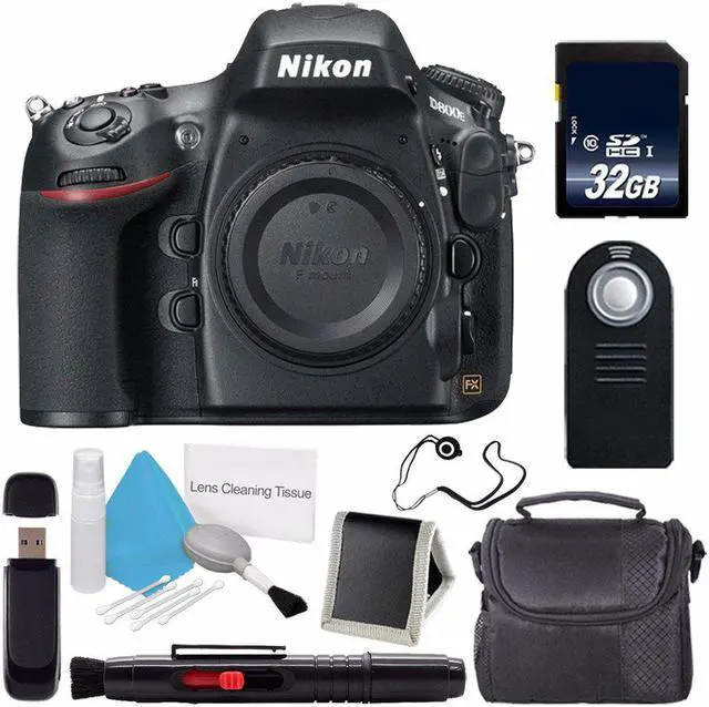 Main image of Nikon D800E Digital Camera (Body Only) (International Model ) + Carrying Case + Memory Card Wallet + Lens Pen Cleaner + Lens Cap Keeper + 32GB SDHC Class 10 Memory Card Bundle 10