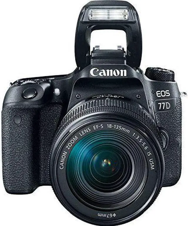 Alt view image 4 of 4 - Canon EOS 77D DSLR Camera with 18-135mm USM Lens Complete Filter Kit w/ Bonus 24-70mm Lens