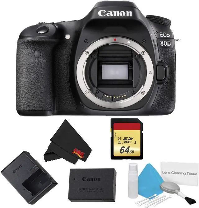 Main image of Canon EOS 80D DSLR Camera Body Only Basic Bundle (Intl Model)