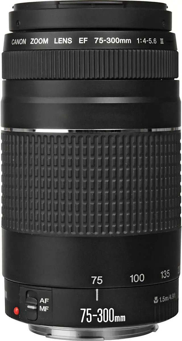 Alt view image 3 of 4 - Canon EF 75-300mm f/4-5.6 III Telephoto Zoom Lens 6473A003 + Deluxe Lens Pouch + Deluxe Cleaning Kit + Microfiber Cloth