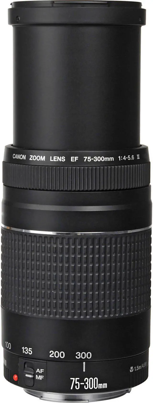 Alt view image 4 of 4 - Canon EF 75-300mm f/4-5.6 III Telephoto Zoom Lens 6473A003 + Deluxe Lens Pouch + Deluxe Cleaning Kit + Microfiber Cloth