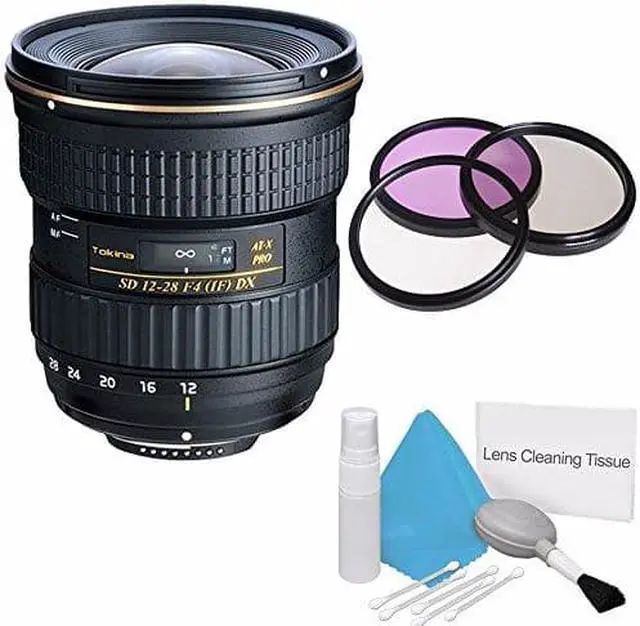 Alt view image 2 of 4 - Tokina 12-28mm f/4.0 AT-X Pro APS-C Lens for Canon (International Model) +Deluxe Cleaning Kit + 77mm 3 Piece Filter Kit Bundle 2