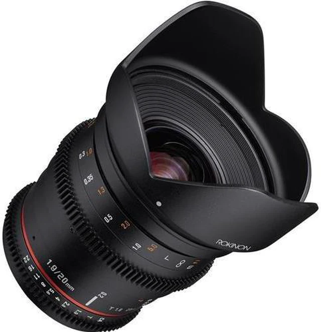Alt view image 9 of 9 - Rokinon 20mm T1.9 Ultra Wide Angle Cine DS Lens for Canon EF Mount #DS20M-C
