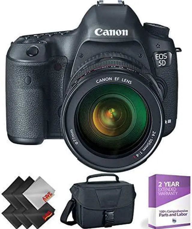 Alt view image 2 of 3 - Canon EOS 5D Mark III DSLR Camera with 24-105mm Lens + 1 Year Warranty