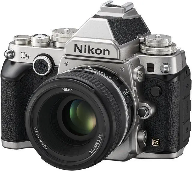 Alt view image 3 of 4 - Nikon Df 16.2 MP CMOS FX-Format Digital SLR Camera with AF-S NIKKOR 50mm f/1.8G Special Edition Lens (Silver)