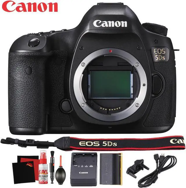 Main image of Canon EOS 5DS DSLR Camera International Version 50 Megapixel HD Video Battery Neck Strap Starter Accessory Bundle
