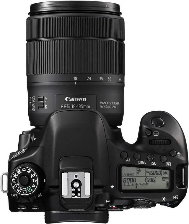 Alt view image 3 of 4 - Canon EOS 80D DSLR Camera with 18-135mm is STM Lens + Flexible Tripod + UV Protection Filter + Professional Case + Card Reader - Intl Model