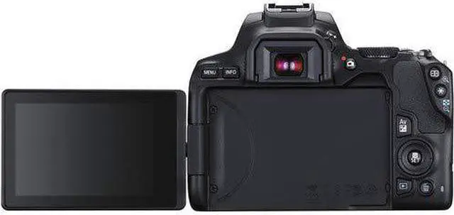 Alt view image 4 of 4 - Canon EOS Rebel SL3 DSLR Camera (Black, Body Only) Bundle with 2x64GB Memory Card + Battery for Canon PE17 + LCD Screen