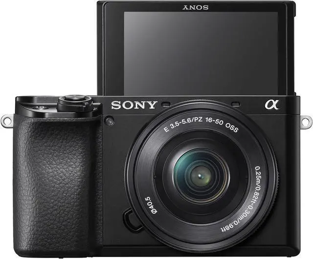 Alt view image 3 of 4 - Sony Alpha a6100 24.2MP Mirrorless Camera - Black (with 16-50mm Lens Kit)